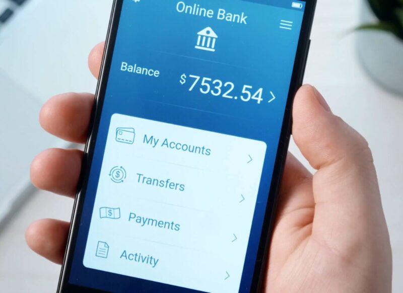 prikaz online banke na telefonu